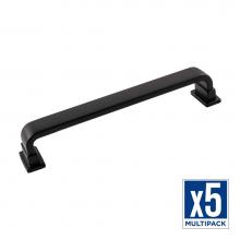 Belwith Keeler B077895MB-5B - Brighton Collection Pull 6-5/16 Inch (160mm) Center to Center Matte Black Finish (5 Pack)