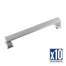 Belwith Keeler B077928SN-10B - Cambridge Collection Pull 6-5/16 Inch (160mm) Center to Center Satin Nickel Finish (10 Pack)