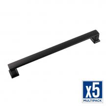 Belwith Keeler B077930MB-5B - Cambridge Collection Pull 8-13/16 Inch (224mm) Center to Center Matte Black Finish (5 Pack)