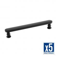 Belwith Keeler B078791MB-5B - Anders Collection Pull 6-5/16 Inch (160mm) Center to Center Matte Black Finish (5 Pack)