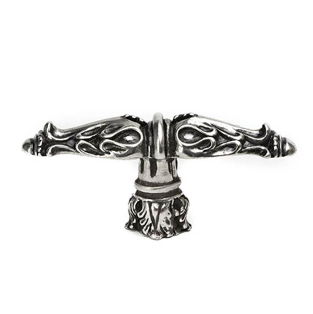 Acanthus Leaves Large Knob Romanesque Style w/ Column Base