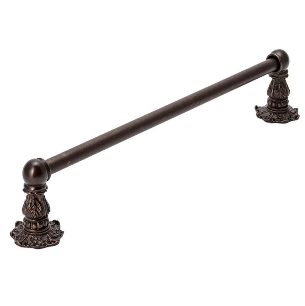Acanthus 32'' O.C. Approx Towel Bar Renaissance Style w/ 5/8'' Smooth Center