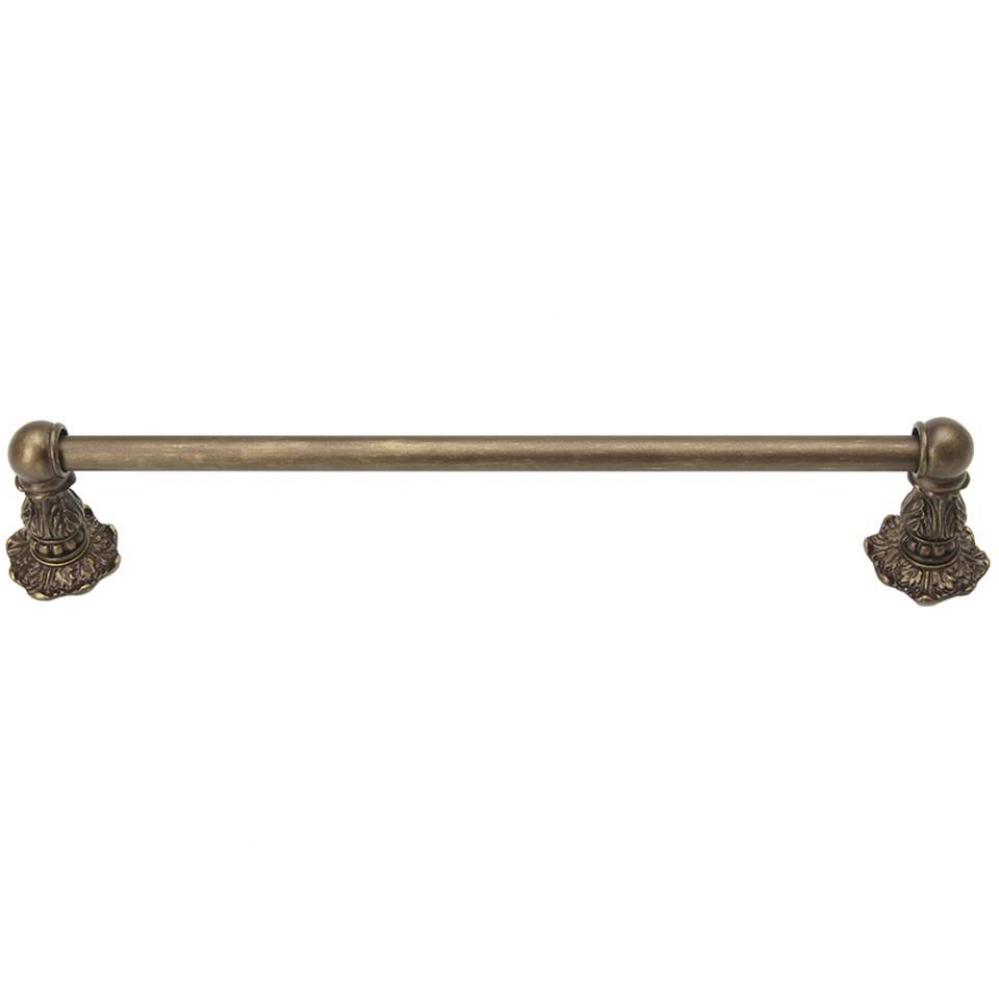 Acanthus 36'' O.C. Approx Towel Bar Renaissance Style w/ 5/8'' Smooth Center