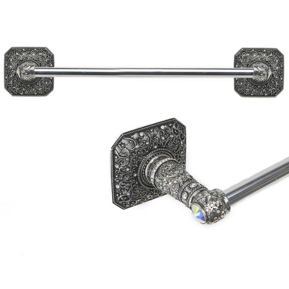 Juliane Grace 36'' O.C. Approx Towel Bar w/ 213 Swarovski Crystals w/ 5/8'' Sm