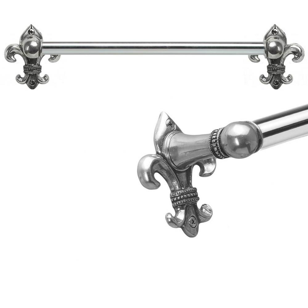 Charlemagne 16'' O.C Approx Towel Bar w/ 5/8'' Smooth Center