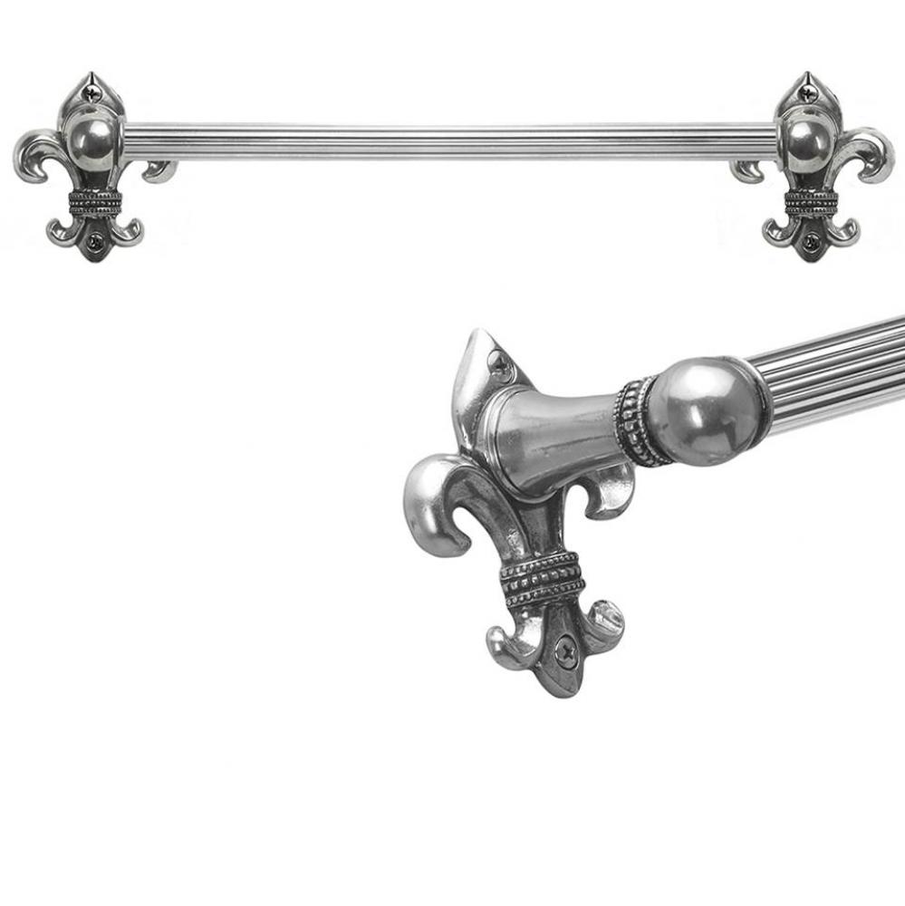 Charlemagne 16'' O.C Approx Towel Bar w/ 5/8'' Reeded Center