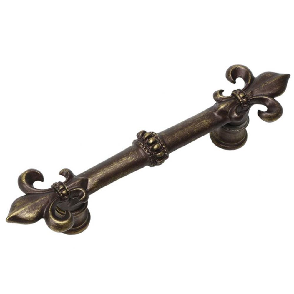 Charlemagne 4'' O.C. Pull w/ Large Fleur De Lys