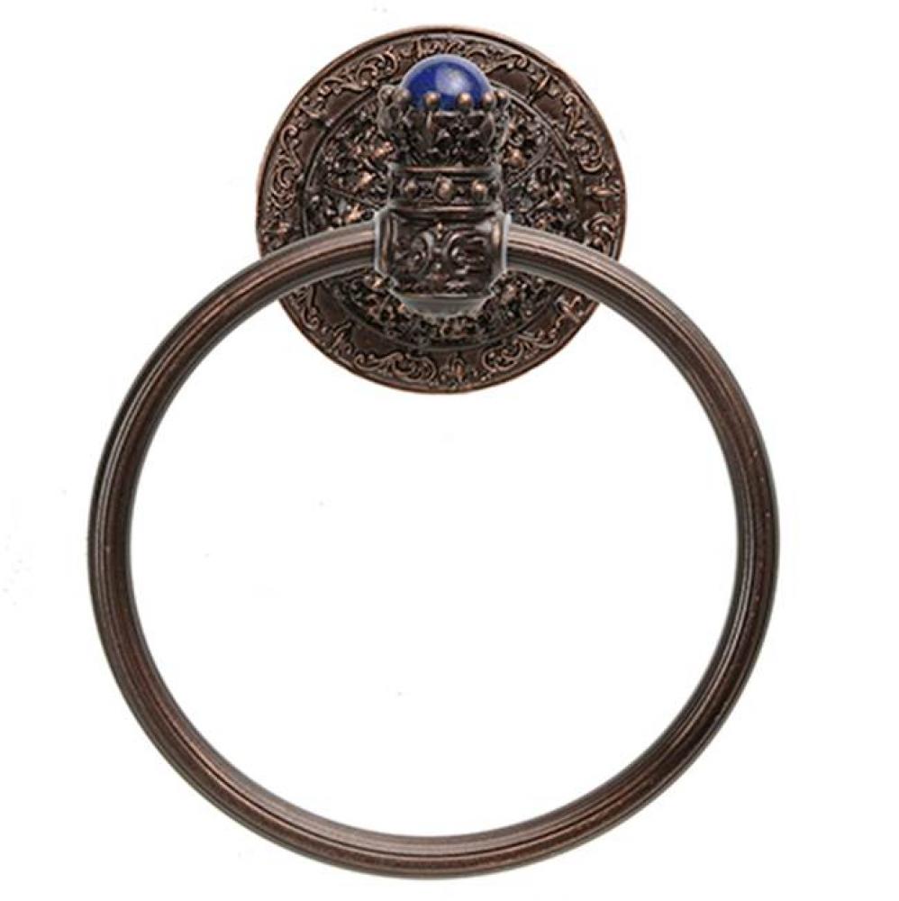 King George Full Swing Towel Reeded Ring w/Semi-Precious Stones