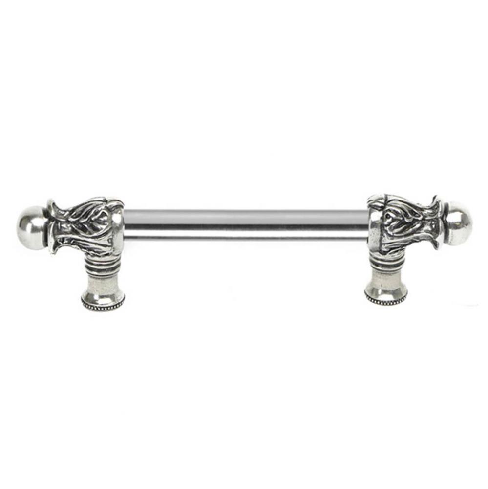 Acanthus 6'' O.C.  w/ 1/2'' Round Smooth Bar Long Pull Romanesque Sty