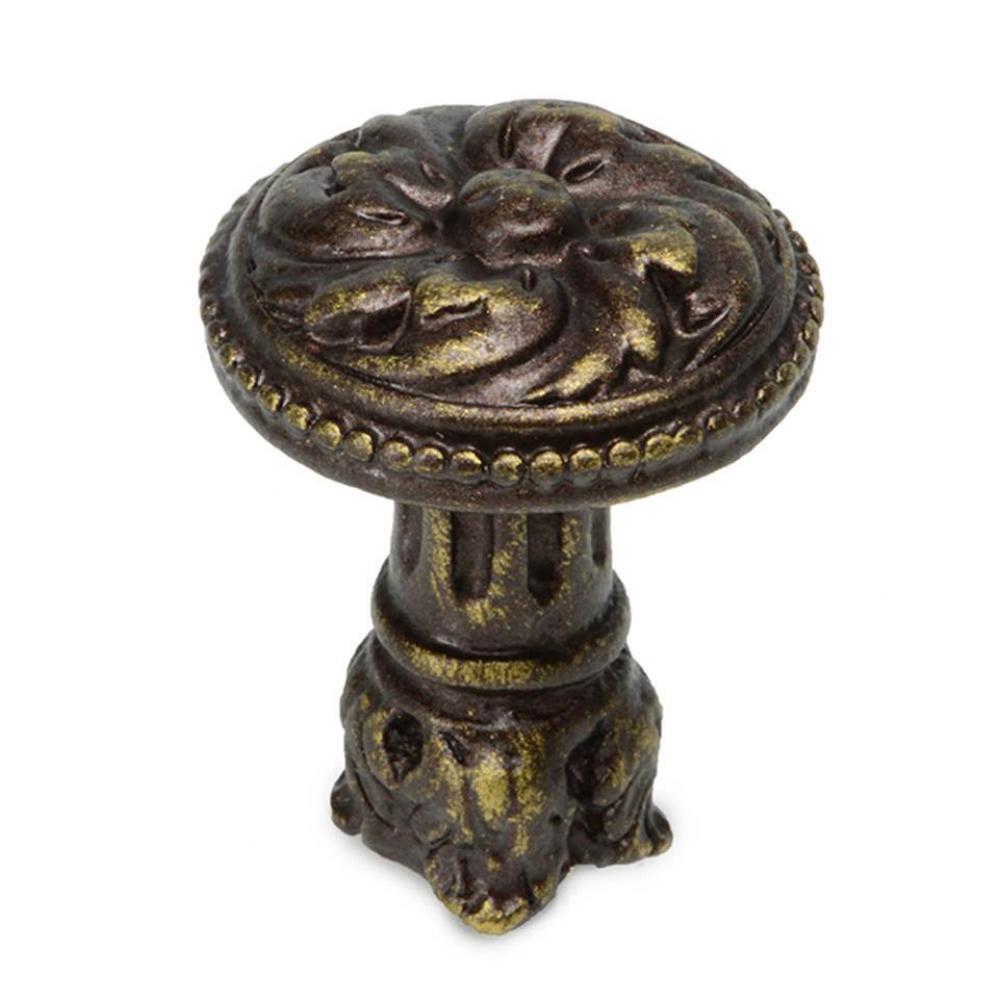 Acanthus & Beaded Knob w/ Column Base Rosette Style