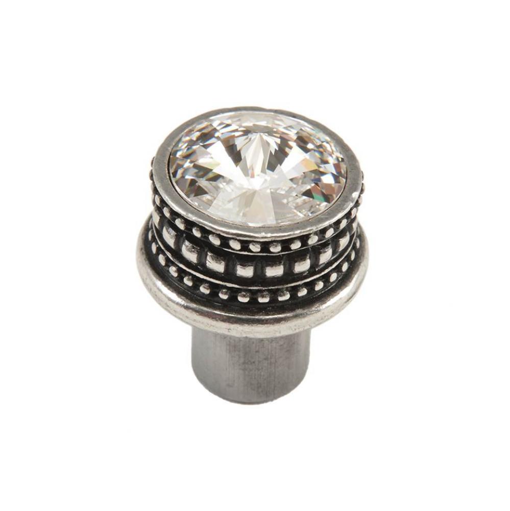 Cache Medium Round Knob w/ An 18Mm Swarovski Crystals