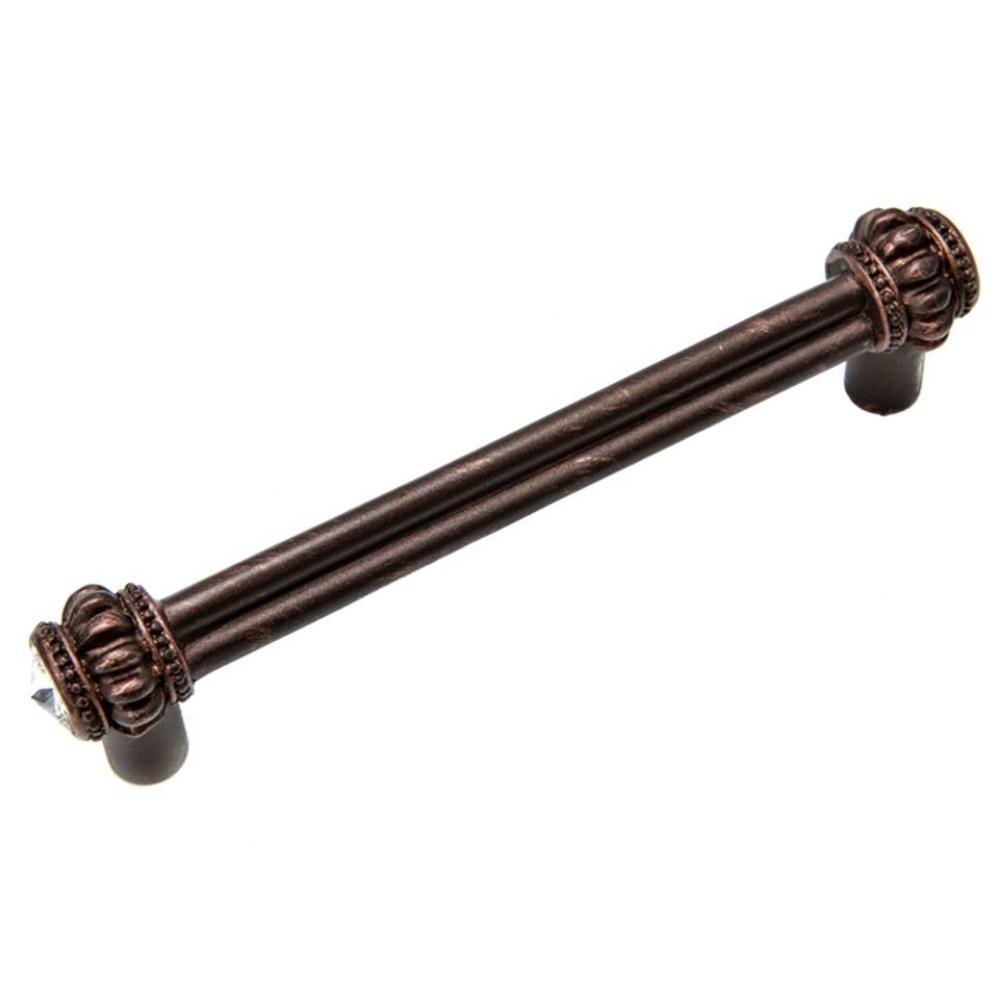 Cache Double 4'' O.C. Pull w/ 2 Rivoli Swarovski Crystals