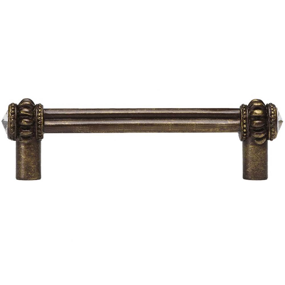 Cache Double 4'' O.C. Pull w/ 2 Rivoli Swarovski Crystals