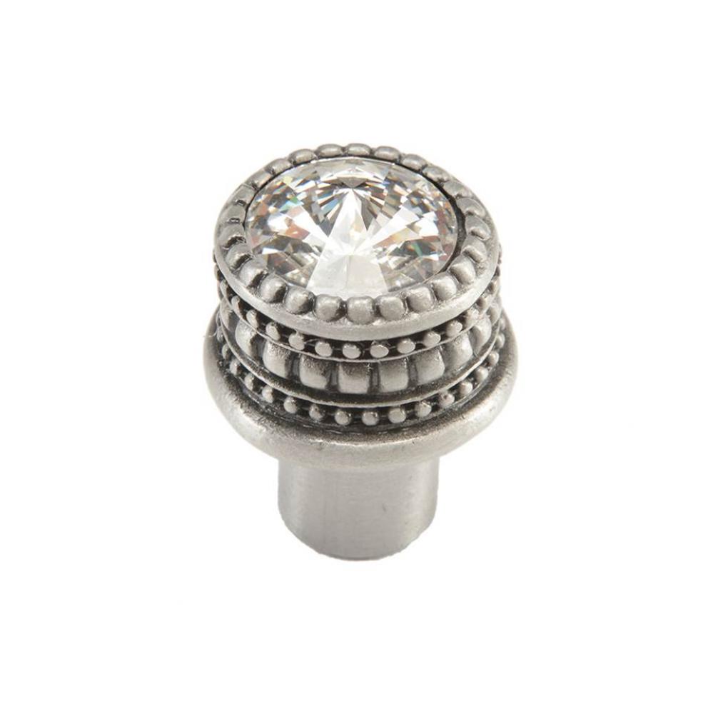 Cache Medium Round Knob w/ An 16Mm Rivoli Swarovski Crystal