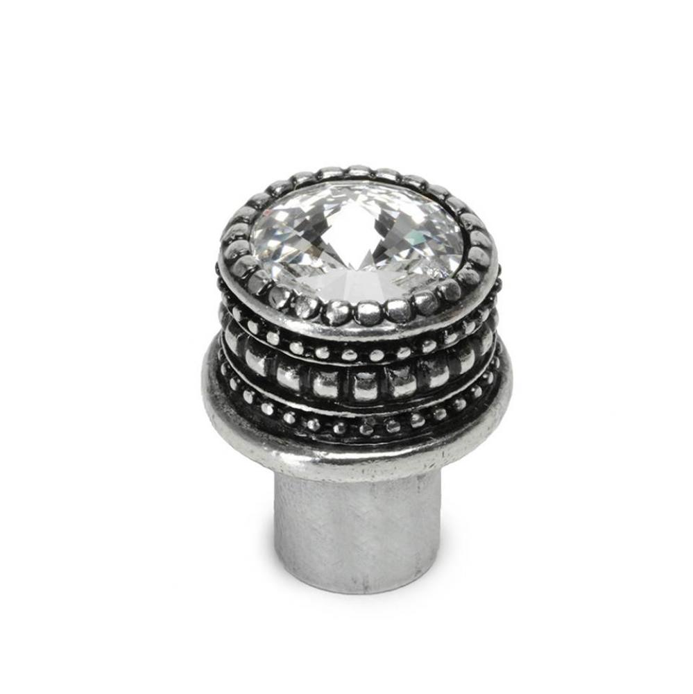 Cache Medium Round Knob w/ An 16Mm Rivoli Swarovski Crystal