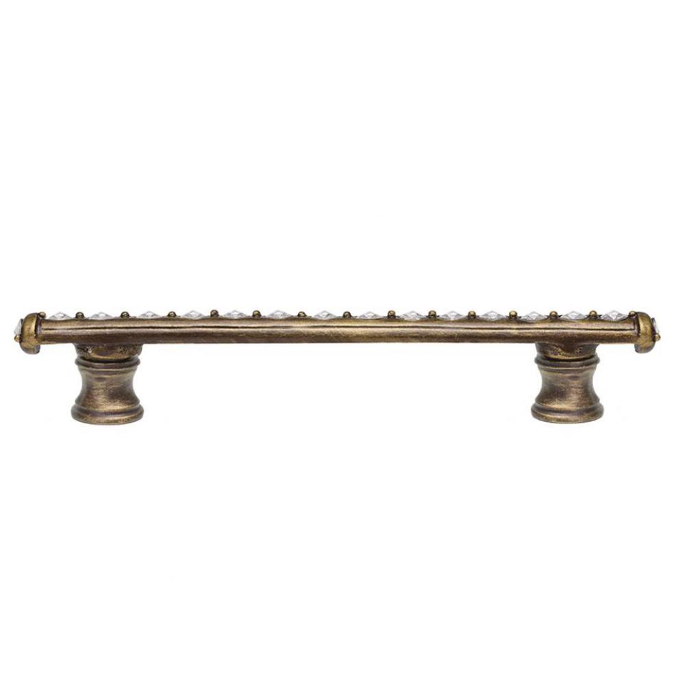 Cache 4'' O.C. Pull w/ Flared Feet w/ Center Of Swarovski Crystals