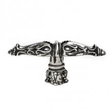 Carpe Diem Hardware 1047-22 - Acanthus Leaves Large Knob Romanesque Style w/ Column Base