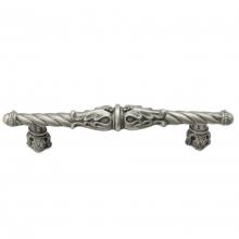 Carpe Diem Hardware 1049-2 - Acanthus 4'' O.C. Pull Romanesque Style w/ Column Base