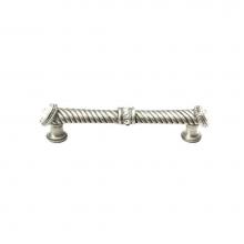 Carpe Diem Hardware 1200-2 - Cache 5'' O.C. Large Pull w/ End & Center 7 Rivoli Swarovski Crystals