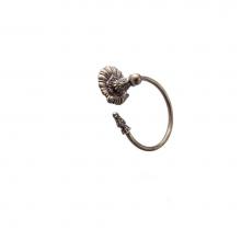 Carpe Diem Hardware 1357-27 - Aphrodite Ii Renaissance Acanthus Swing Towel Ring Left
