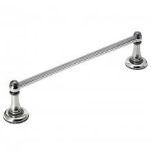 Carpe Diem Hardware 1436R-9 - Millennium 16'' O.C. Approx Towel Bar w/ 5/8'' Reeded Center