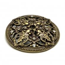 Carpe Diem Hardware 155-3 - Juliane Grace Escutcheon w/ Swarovski Crystals