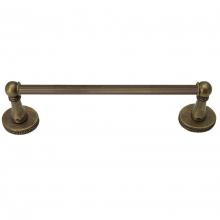 Carpe Diem Hardware 1607R-3 - Classic 36'' O.C. Approx Towel Bar 5/8'' Reeded Center