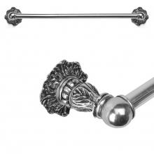 Carpe Diem Hardware 1640-9 - Acanthus 32'' O.C. Approx Towel Bar Renaissance Style w/ 5/8'' Smooth Center