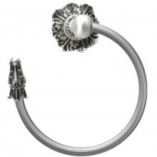 Carpe Diem Hardware 1645R-2 - Acanthus Swing Towel Reeded Ring Left Renaissance Style