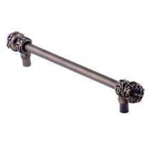 Carpe Diem Hardware 173-9 - Juliane Grace 18'' O.C Approx w/ 1/2'' Smooth Center Long Pull Small Finial