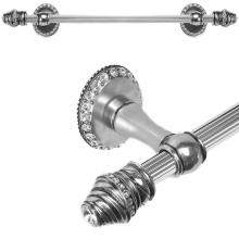 Carpe Diem Hardware 1811R-9 - Cache Ii 24'' O.C. Approx Towel Bar w/ 80 Rivoli Swarovski Crystals w/ 5/8'' R