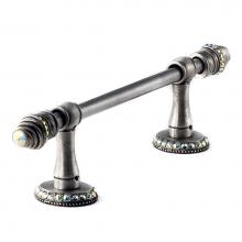 Carpe Diem Hardware 1813-2 - Cache Ii 36'' O.C. Approx Towel Bar w/ 80 Rivoli Swarovski Crystals w/ 5/8'' S