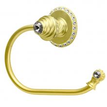 Carpe Diem Hardware 1853-2 - Cache Ll Large Swing Tissue Smooth Ring Right w/ 42 Rivoli Swarovski Crystals