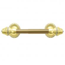 Carpe Diem Hardware 1855-11 - Cache Ii Tissue Post {Large Escutcheon} w/ Swarovski Crystals