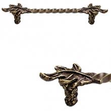 Carpe Diem Hardware 2088S-27 - Oak Leaf 6'' O.C. Approx w/ 1/2'' Smooth Center Long Pull