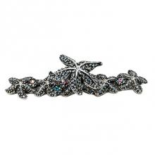 Carpe Diem Hardware 22022617-12 - Star Fish Knob & Sea Anemones Back Plate w/ Swarovski Crystals