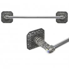 Carpe Diem Hardware 4172-12 - Juliane Grace 32'' O.C. Approx Towel Bar w/ 213 Swarovski Crystals w/ 5/8'' Sm