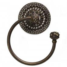 Carpe Diem Hardware 436RR-11 - Vortice Glaze 4'' O.C. Pull w/ Flared Feet w/ Ruby Red Glaze