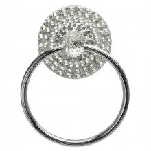 Carpe Diem Hardware 4267-2 - Juliane Grace Ii Full Swing Towel Smooth Ring w/ Swarovski Crystals