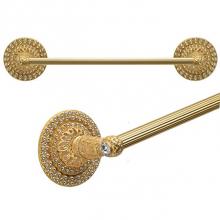 Carpe Diem Hardware 4280-11 - Juliane Grace 16'' O.C. Approx Towel Bar w/ Swarovski Crystals w/ 5/8'' Smooth