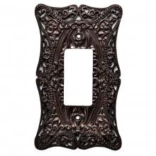 Carpe Diem Hardware 5003-12 - Carpe Diem 5003-12 Acanthus Bronze single rocker/GFI switchplate