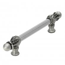 Carpe Diem Hardware 5550R-2 - Acanthus 6'' O.C.  w/ 5/8'' Reeded Center Long Pull Romanesque Style