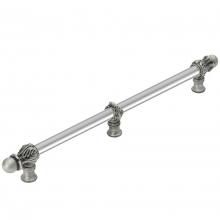 Carpe Diem Hardware 5558-12 - Acanthus 18'' O.C.  w/ 5/8'' Smooth Center Long Pull Romanesque Style