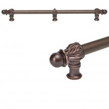 Carpe Diem Hardware 5559-22 - Acanthus 22'' O.C.  w/ 5/8'' Smooth Center Long Pull Romanesque Style