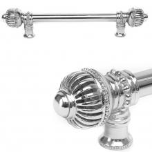 Carpe Diem Hardware 5572-22 - Cricket Cage 12'' O.C. Approx w/ 5/8'' Smooth Center Long Pull Large Finial