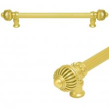 Carpe Diem Hardware 5572R-2 - Cricket Cage 12'' O.C. Approx w/ 5/8'' Reeded Center Long Pull Large Finial