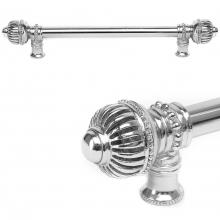 Carpe Diem Hardware 5573-2 - Cricket Cage 18'' O.C. Approx w/ 5/8'' Smooth Center Long Pull Large Finial