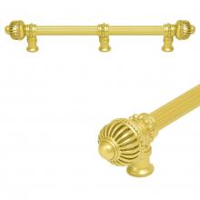 Carpe Diem Hardware 5577R-12 - Cricket Cage 12'' O.C. Approx w/ 5/8'' Reeded Center Long Pull Large Finial w/