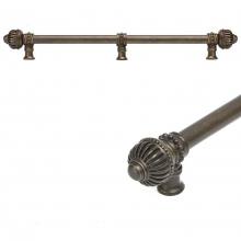 Carpe Diem Hardware 5578-9 - Cricket Cage 18'' O.C. Approx w/ 5/8'' Smooth Center Long Pull Large Finial w/