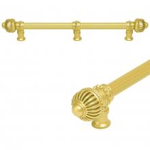 Carpe Diem Hardware 5578R-2 - Cricket Cage 18'' O.C. Approx w/ 5/8'' Reeded Center Long Pull Large Finial w/